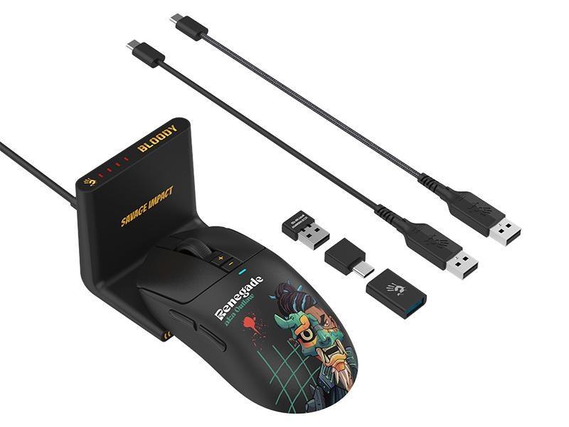 A4Tech Bloody R72 Ultra Duo - trådløs gaming-mus Renegade Midnight