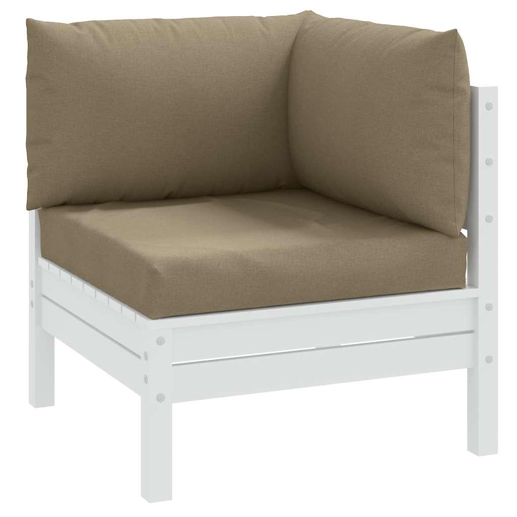 Pallehynder 3 stk. stof meleret gråbrun