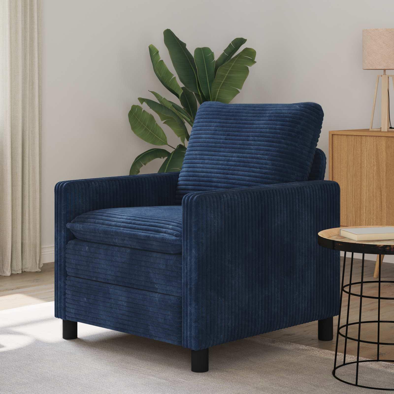 Sofa Mørkeblå 76 x 81 x 87,5 cm Polyester