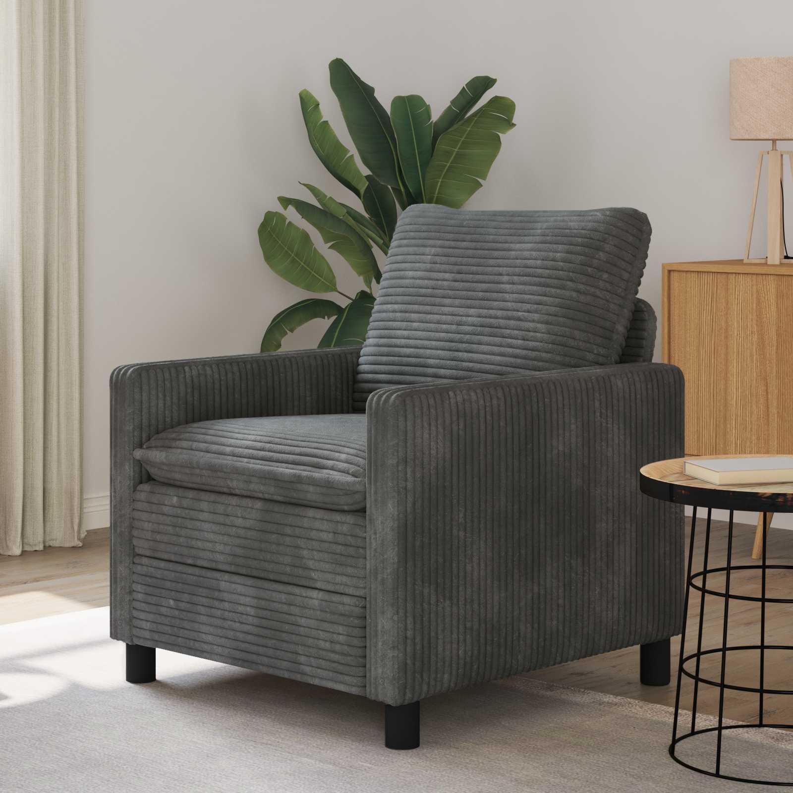 Sofa Lysegrå 76 x 81 x 87,5 cm Polyester