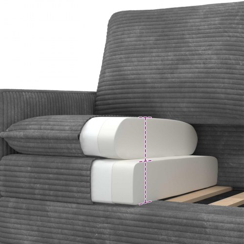 Sofa Lysegrå 76 x 81 x 87,5 cm Polyester