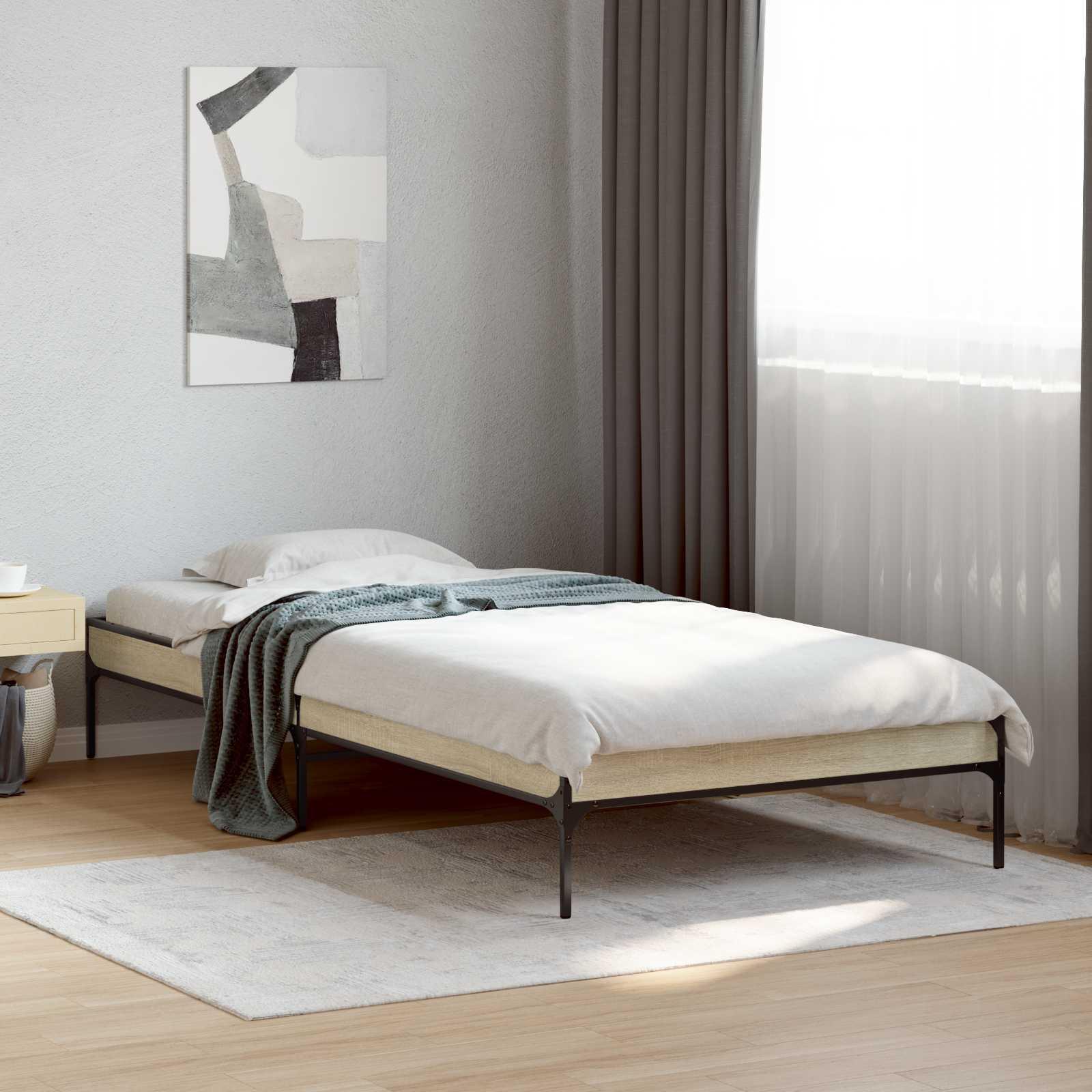 Sengestel Sonoma-eg 80 x 200 cm Konstrueret træ