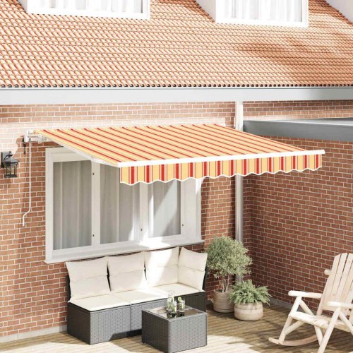 Udtrækkelig Markise Gul 300 x 200 cm Stof