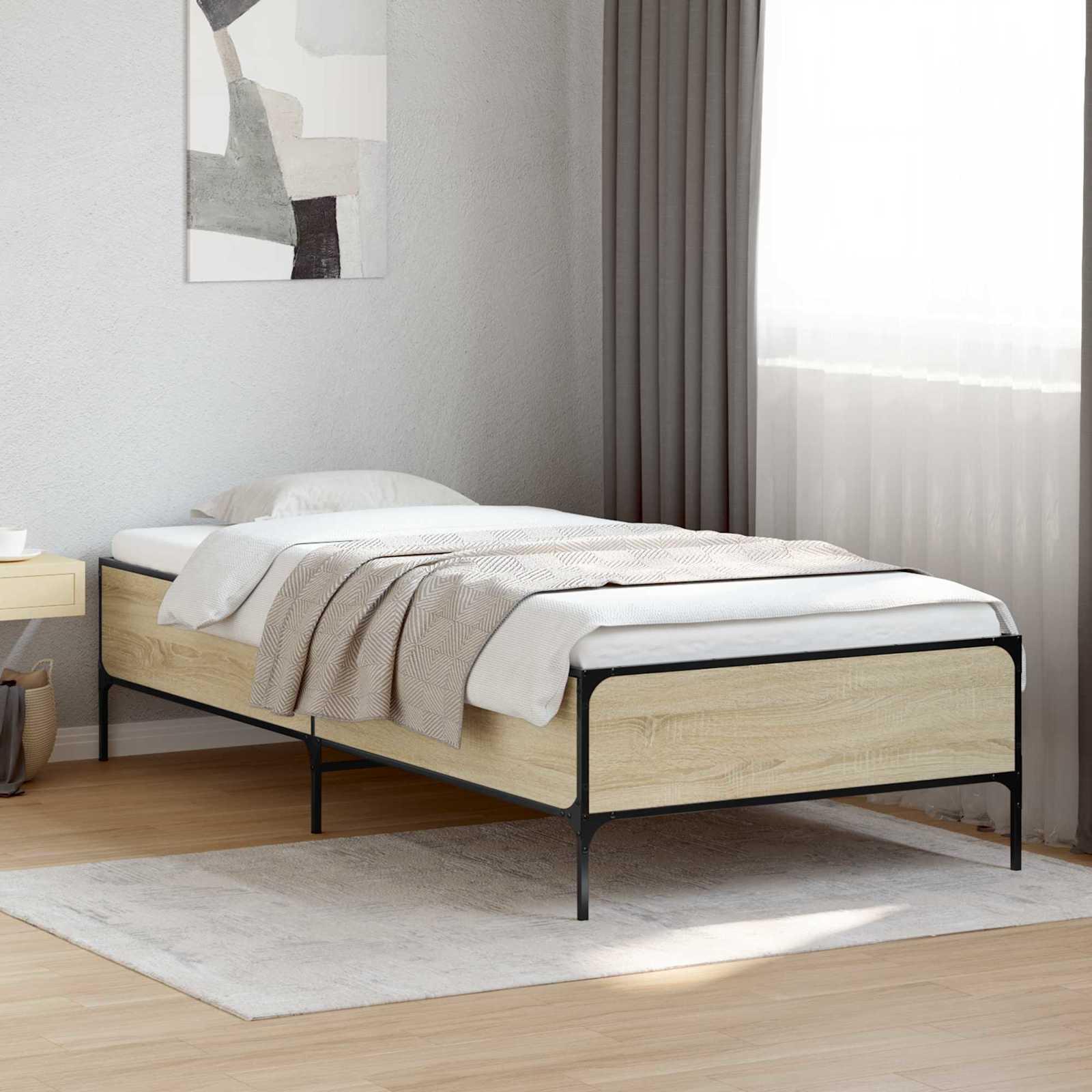 Sengestel Sonoma-eg 80 x 200 cm Konstrueret træ