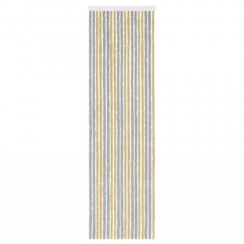 Insektgardin i chenille Grå og beige 56 x 200 cm 100% PP