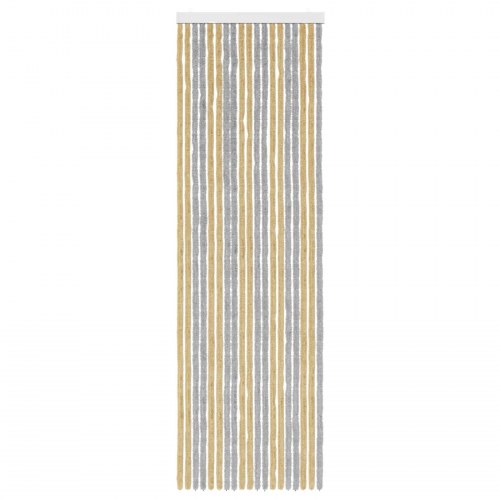 Insektgardin i chenille Grå og beige 56 x 185 cm 100% PP