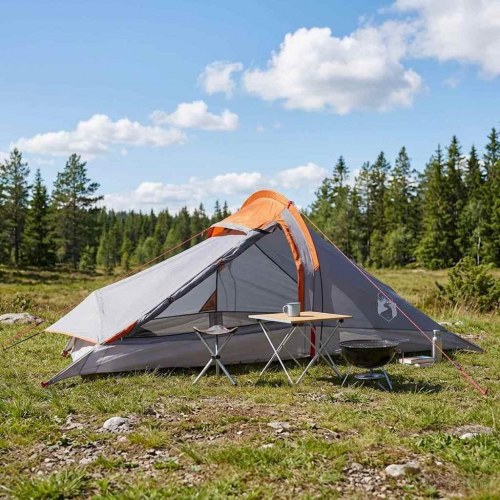 Backpacking Telt Grå og orange 2-personers