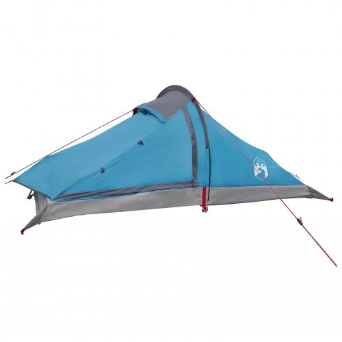 Backpacking Telt Blå 2-personers 185T Polyester med PU Coating