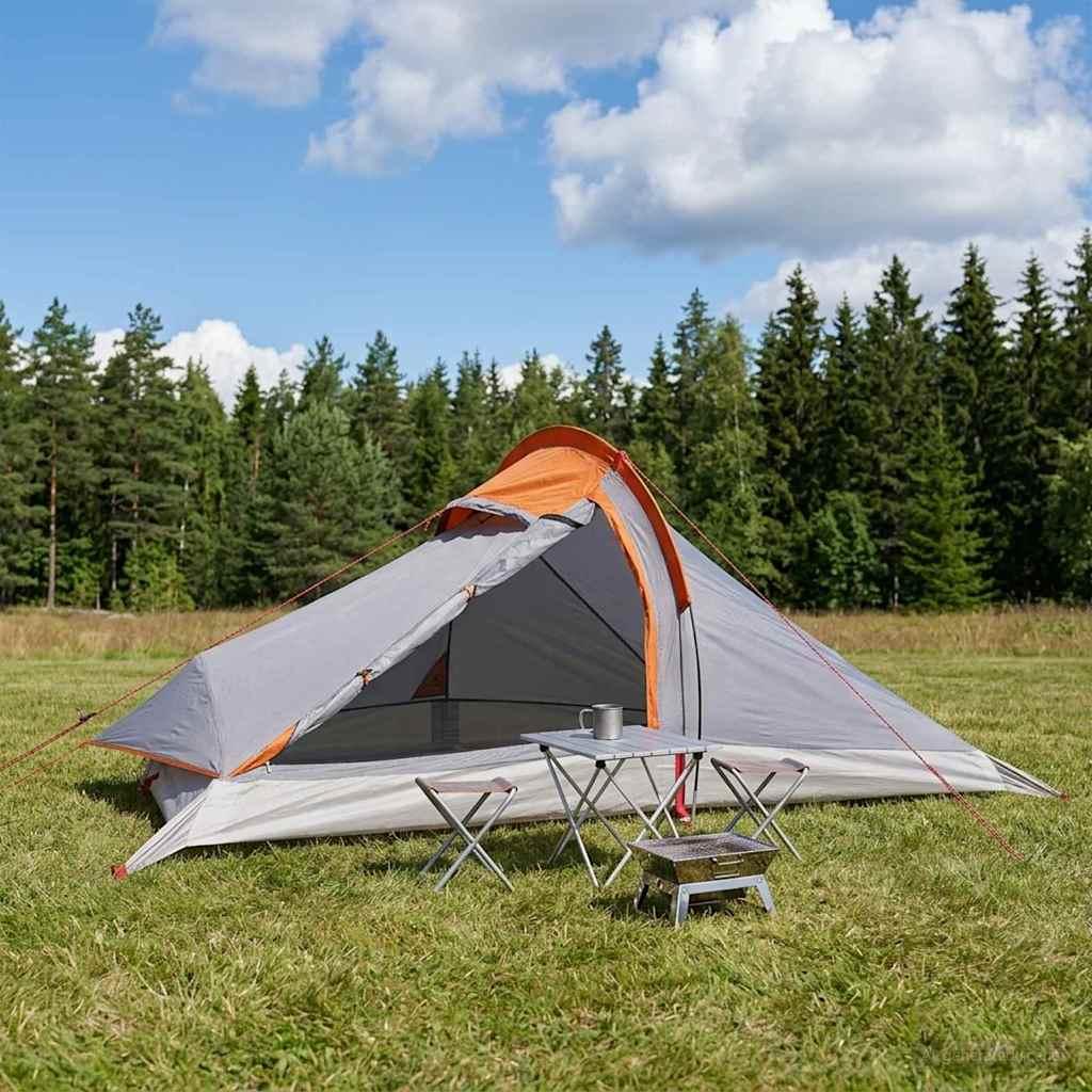Backpacking Telt Grå og orange 4-personers
