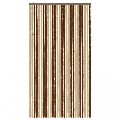 Insektgardin i chenille Brun og Beige 118 x 220 cm 100% PP