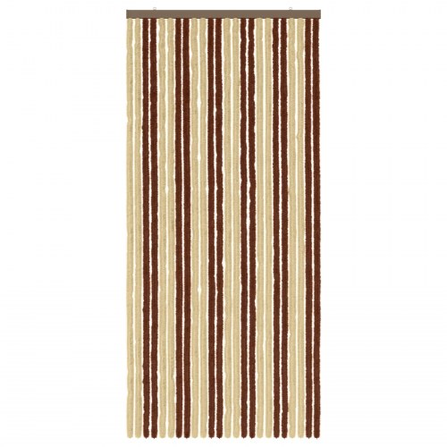 Insektgardin i chenille Brun og Beige 100 x 220 cm 100% PP