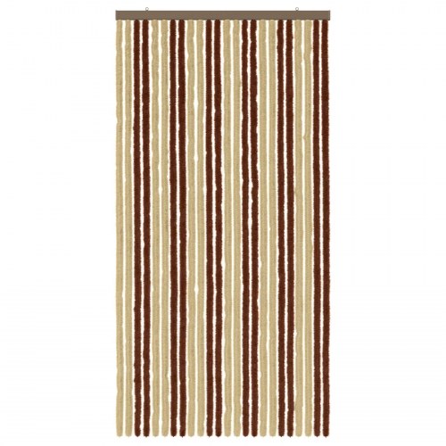 Insektgardin i chenille Brun og Beige 100 x 200 cm 100% PP