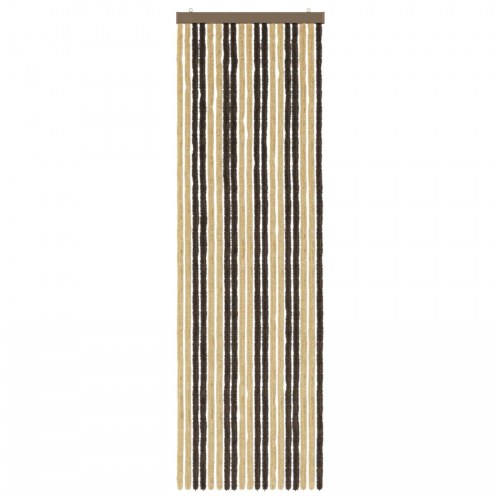 Insektgardin i chenille Mørkebrun og beige 56 x 185 cm 100% PP
