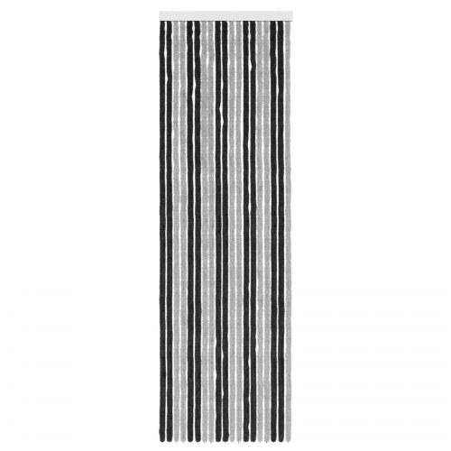 Insektgardin i chenille Grå og sort 56 x 185 cm 100% PP