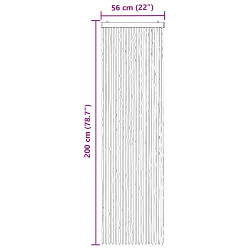 Insektgardin i chenille Lys Grå og Hvid 56 x 200 cm 100% PP