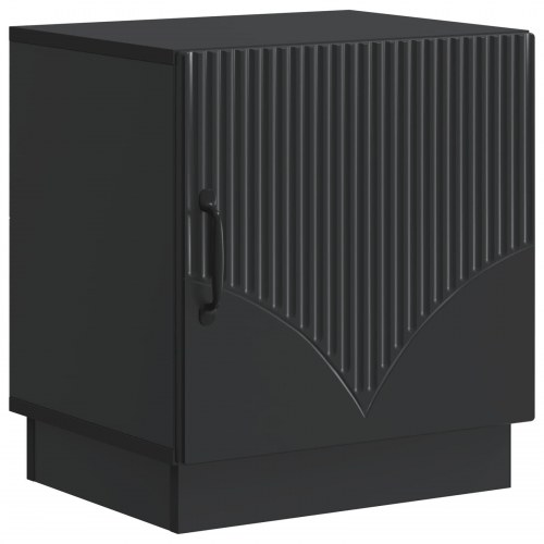 Sengebord Sort 43 x 34,5 x 47 cm Konstrueret træ