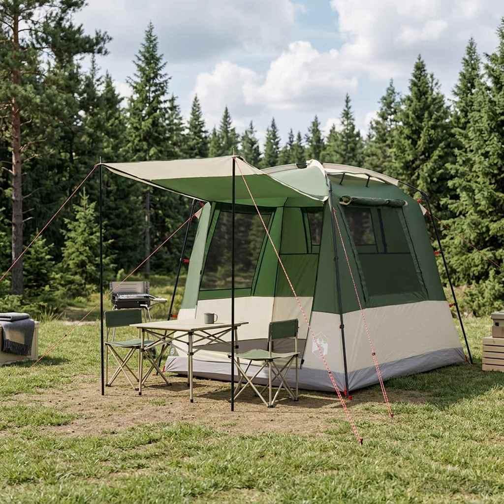 Party Tent Grøn 4-personers 185T Polyester med PU Coating