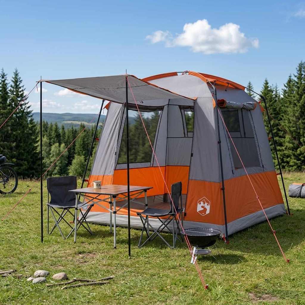 Party Tent Grå og orange 4-personers