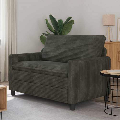 Sofa Antracit 126 x 81 x 87,5 cm Polyester