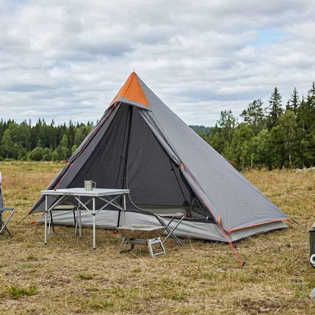 Backpacking Telt Grå og orange 222 x 85 x 125 cm