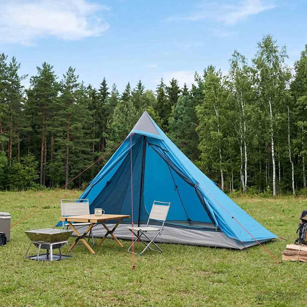 Backpacking Telt Blå 222 x 85 x 125 cm