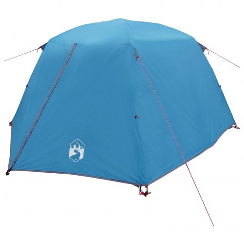 Backpacking Telt Blå 2-personers 185T Polyester med PU Coating