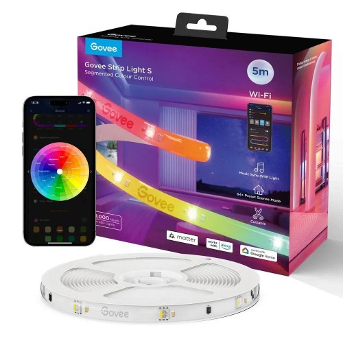 Govee Strip Light S - 5 m smart LED lysbånd med Wi‑Fi