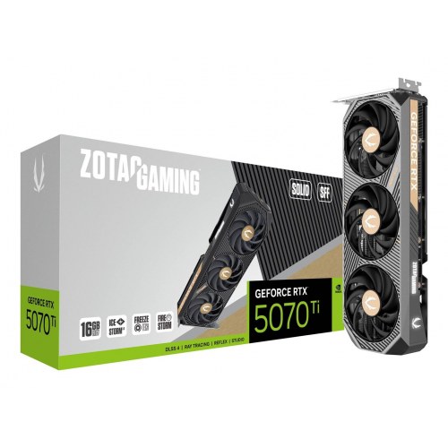 ZOTAC Gaming GeForce RTX 5070 Ti SOLID SFF 16 GB GDDR7 grafikkort