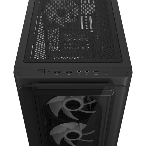 ASUS A23 Plus TG ARGB - Micro Tower kabinet, sort