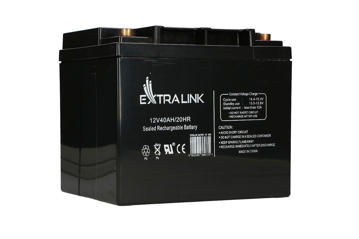 Extralink AGM-akkumulator 12 V 40 Ah - vedligeholdelsesfri