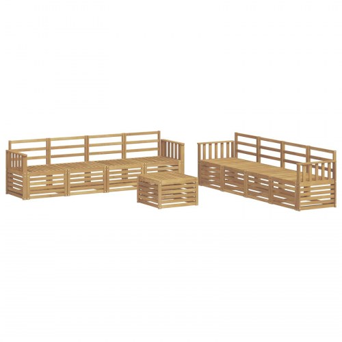 Udendørs sofagruppe 9 stk Hvid 59 x 59 x 37 cm
