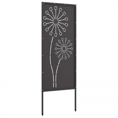 Have privatliv skærm Fretwork Sort 50 x 140 cm Koldvalset stål