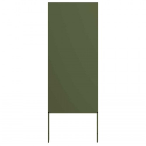 Have privatliv skærm Olivengrøn 50 x 140 cm Koldvalset stål