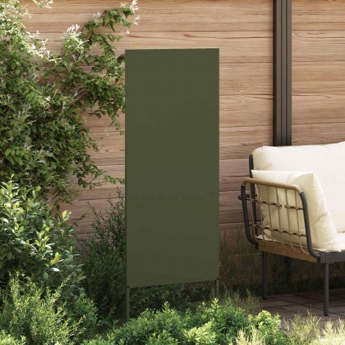 Have privatliv skærm Olivengrøn 50 x 140 cm Koldvalset stål