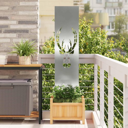 Have privatliv skærm Sølv 32 x 140 cm Galvaniseret stål