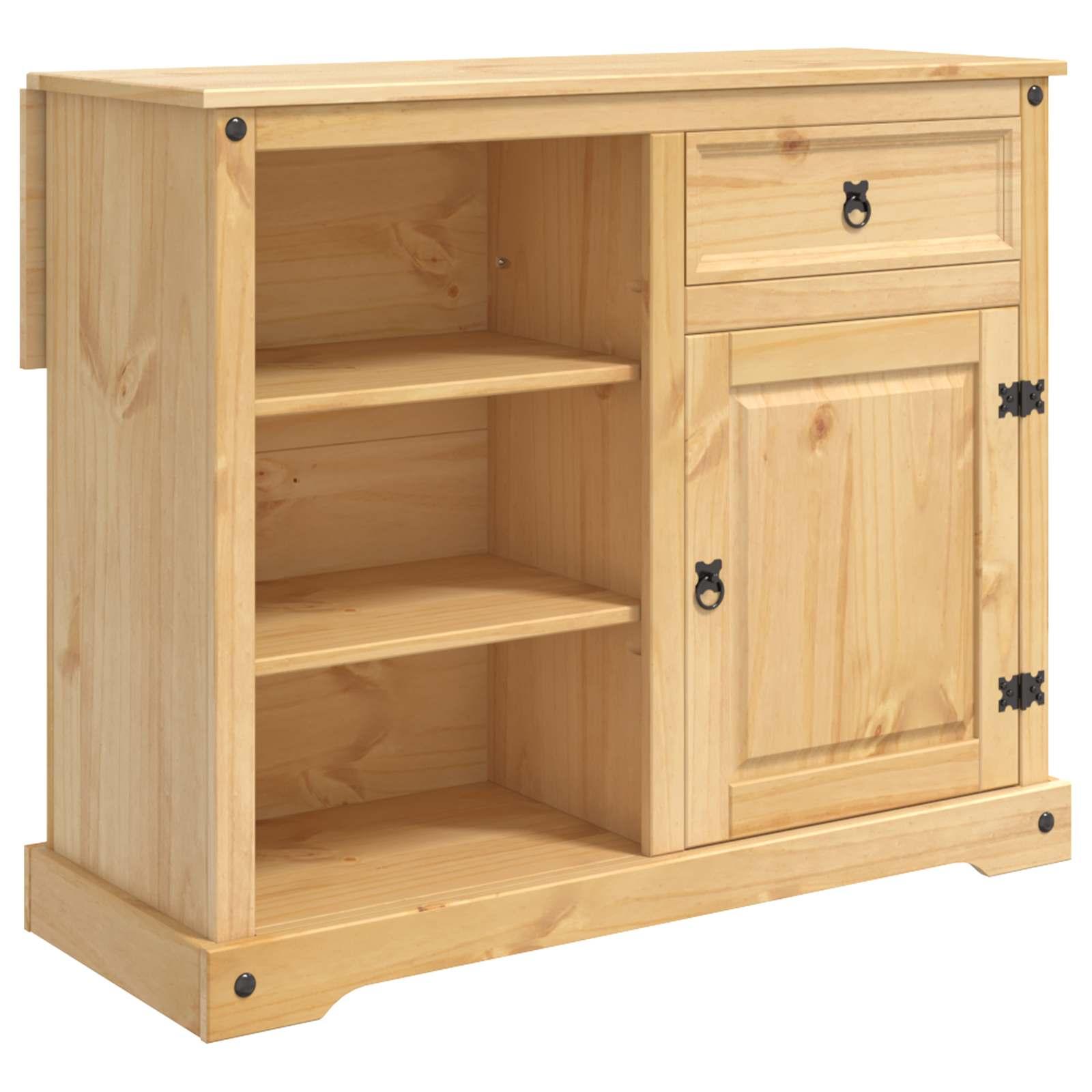 Køkkenvogn 2 stk Honning Voks 112 x 70 x 91,5 cm Massiv fyr