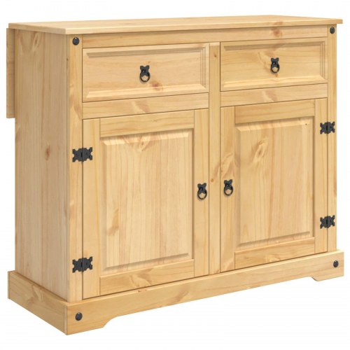 Køkkenvogn 2 stk Honning Voks 112 x 70 x 91,5 cm Massiv fyr