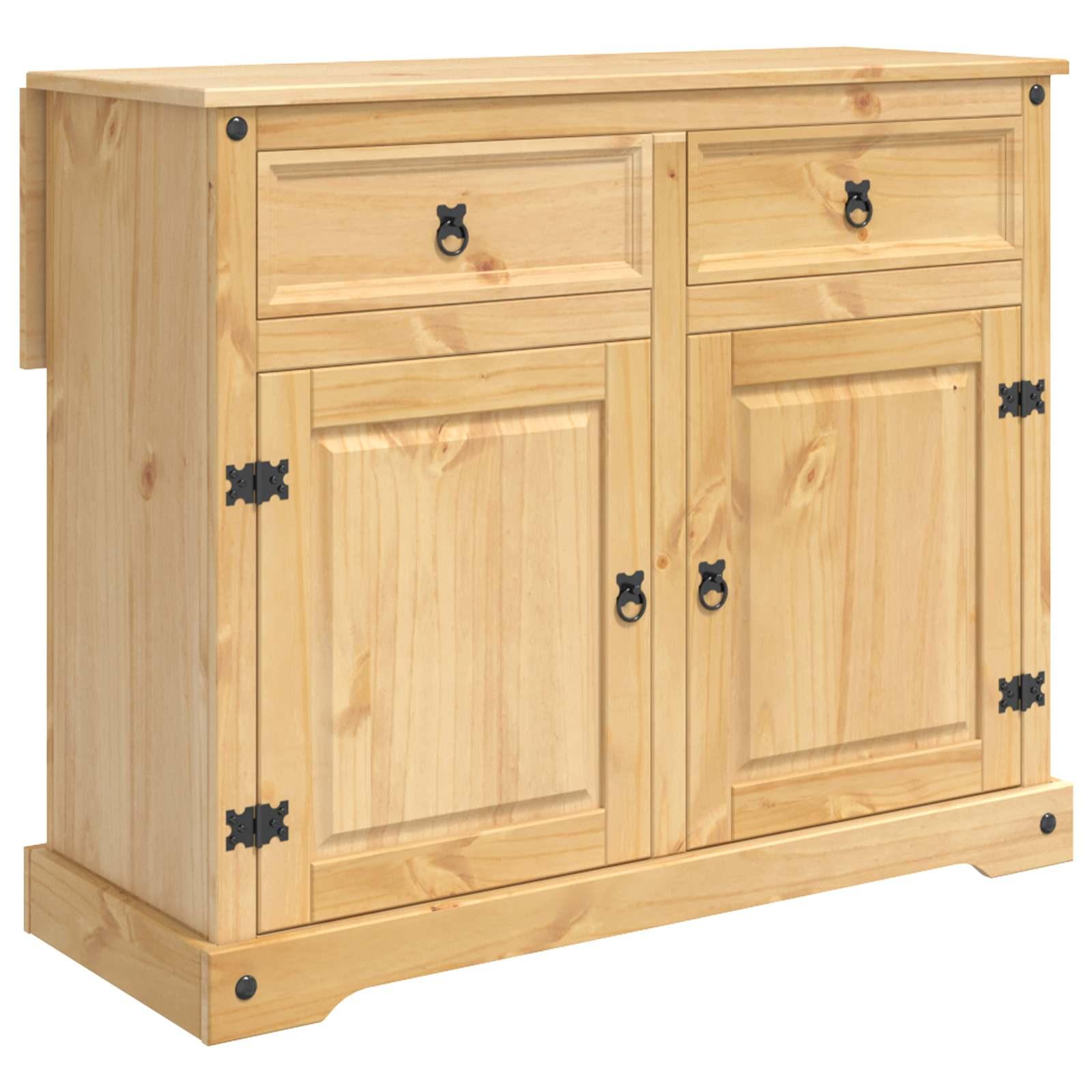 Køkkenvogn 2 stk Honning Voks 112 x 70 x 91,5 cm Massiv fyr