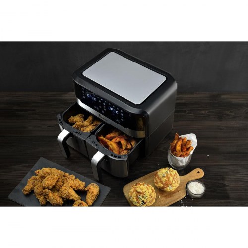 Masterpro Rocket Duo 900 airfryer - 9 l, 2.400 W, sort