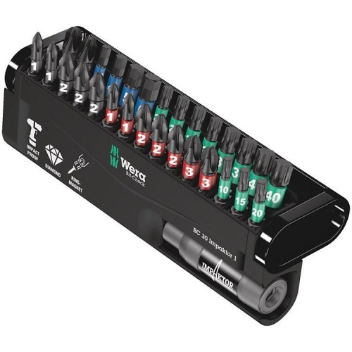 Wera BC 30 Impaktor 1 - bitssæt 1/4" med 30 dele
