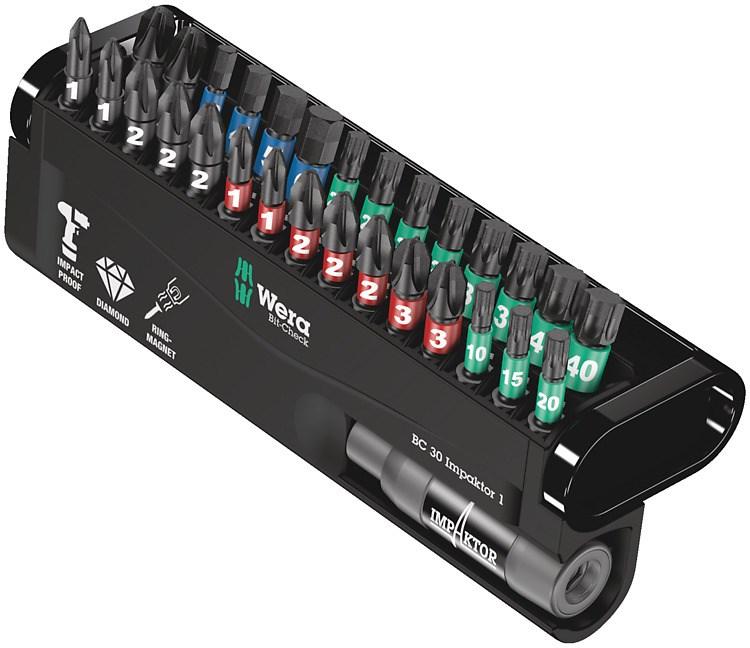 Wera BC 30 Impaktor 1 - bitssæt 1/4" med 30 dele