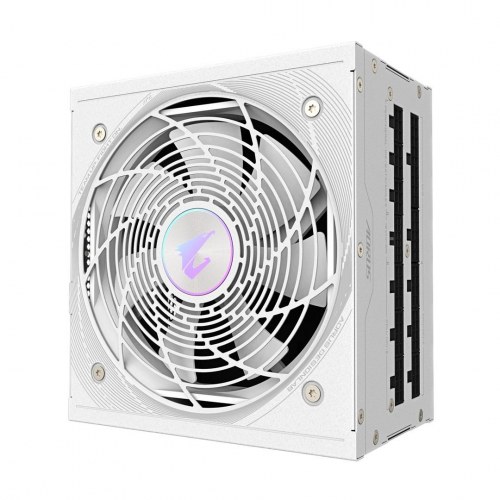 Gigabyte AORUS ELITE P1000W ICE strømforsyning - ATX 3.1, PCIe 5.0, 80 Plus Platinum, fuldt modulær, 120 mm blæser, EU-stik