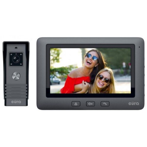 Eura VDP-45A3 Alpha videodørtelefon - sort