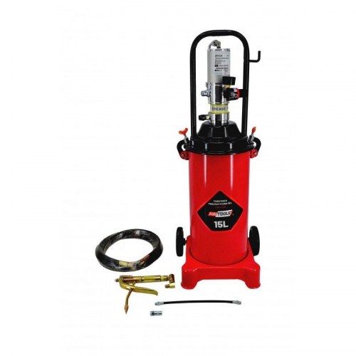 AWTOOLS AW10405 trykluft-fedtpumpe 15 l - til fedtpistol