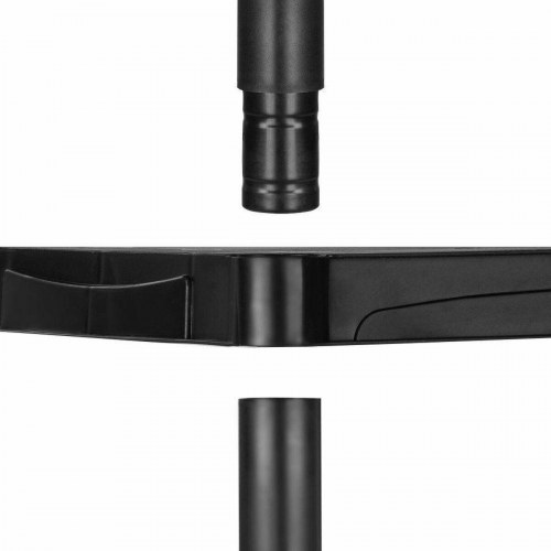 Marbueno reolsystem - hylde med 5 etager, plast, sort 61×31×171 cm (OUTLET A)