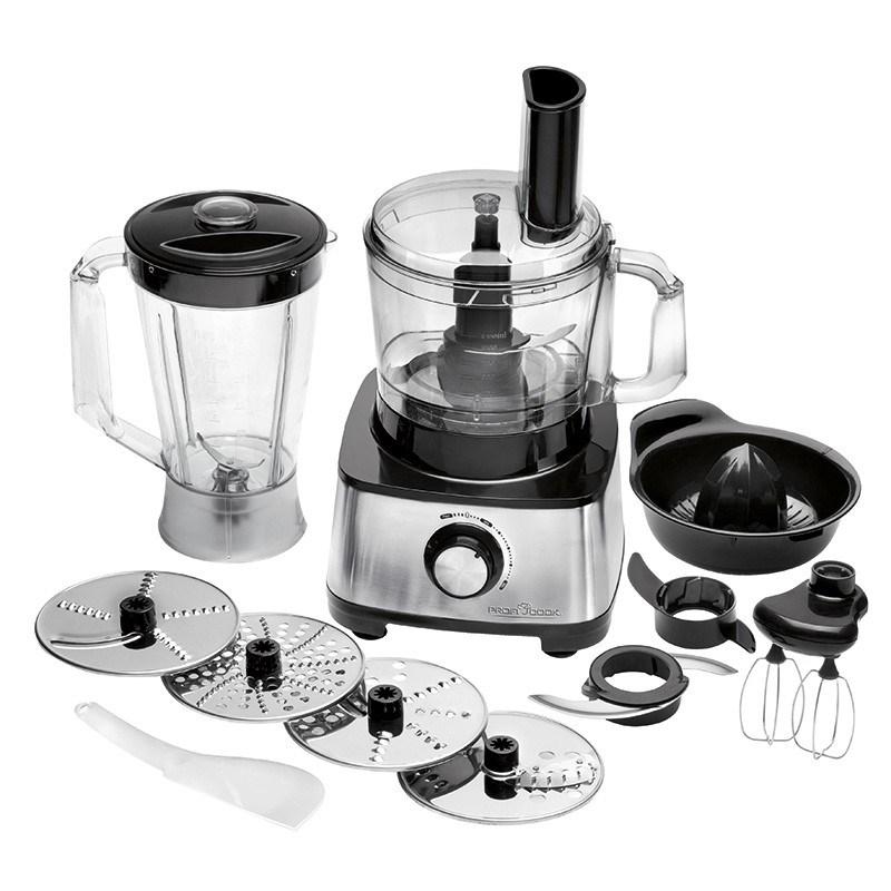 Clatronic ProfiCook PC-KM 1063 foodprocessor - 1,75 l, 1.200 W, sort/rustfrit stål