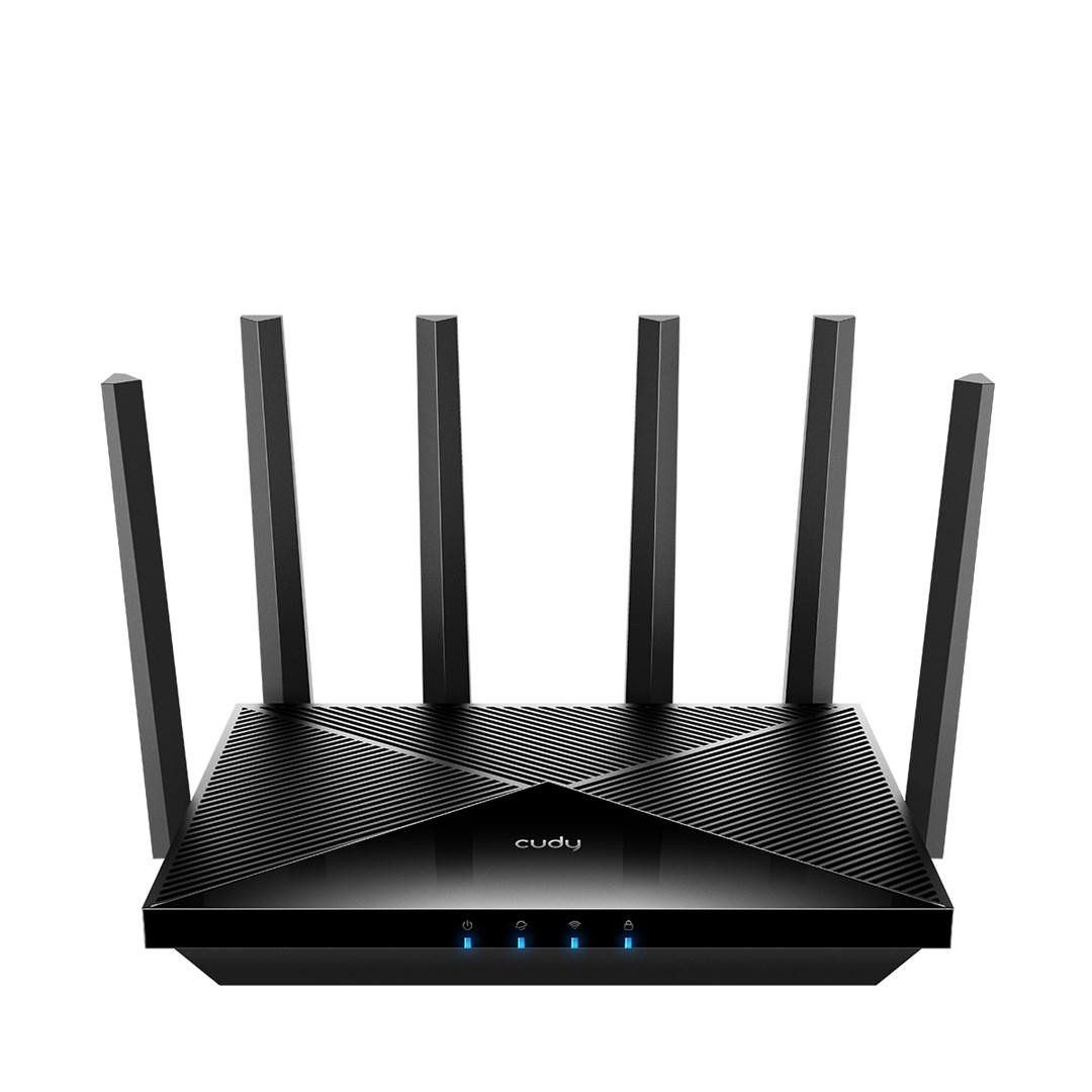 Cudy WR11000 tri-band Wi‑Fi 7 router - 2,5G Ethernet, sort