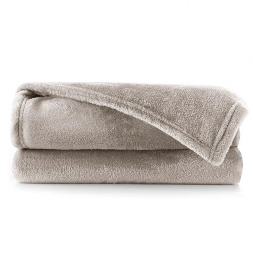 DecoKing MIC plaid - cappuccino, mikrofiber 150 × 200 cm