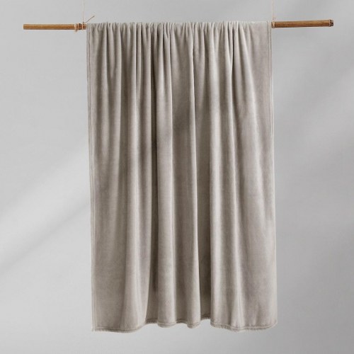 DecoKing MIC plaid - cappuccino, mikrofiber 150 × 200 cm