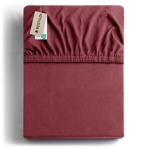 DecoKing Amber stræklagen i jersey 160-180x200 - lyserød